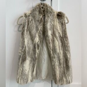 Fur vest by BCBG